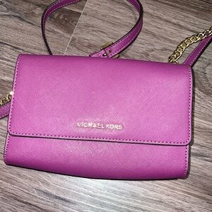 Purple Michael kors bag